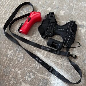 Noize Walk Kit For Dogs, Harness, Leash, Treat Launcher Waste Bag Holder S/M